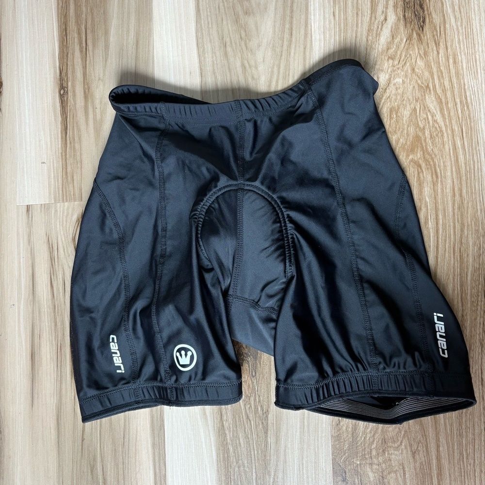 Canari Cycling Shorts Mens Size M Black Compression Padded Athletic Road Bike